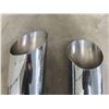 Image 3 : 2 Stainless Steel Smoke Stacks 5" x 35" 