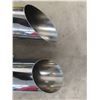 Image 2 : 2 Stainless Steel Smoke Stacks 5" x 35" 