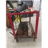 Image 8 : Mastercraft 230 Amp Arc Welder with ; Rods, Helmet, Ends + Moveable Table 