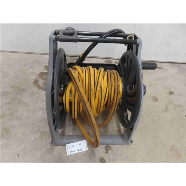 Wall Mount Hose Reel with Unknown Length of Rubber Hose