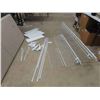 Image 1 : Selection of Wire Shelves - Longest 72", Metal Brackets with 5 Melamine Shelves