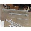 Image 2 : Selection of Wire Shelves - Longest 72", Metal Brackets with 5 Melamine Shelves