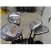 Image 3 : 11pc Golf Club + Bag with Tees, Balls,  Pull Cart