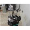 Image 4 : 11pc Golf Club + Bag with Tees, Balls,  Pull Cart
