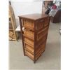 Image 4 : 6 Drawer Wood + Wicker Dresser/ Organizer 16" x 23" x 44" 