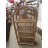 Image 1 : Wicker Open What Not Shelf 12" x 24" x 54" 