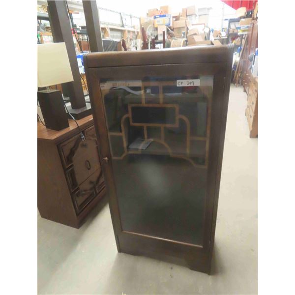 Walnut China Cabinet 12" x 24" x 48" 