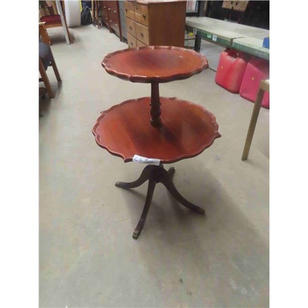 Duncan Phyfe 2 Tier Stand 29" Tall x 20" Widest Tier