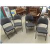 Image 1 : 4 Folding Chairs with Comfy Padded Seats