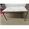 Image 1 : Brass with Marble Top Coffee Table 20" x 23" x 36" 