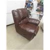 Image 2 : Leather/ Leather Style Swivel Recliner