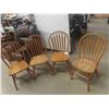 Image 1 : 4 Wooden Kitchen Chairs 