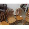 Image 4 : 4 Wooden Kitchen Chairs 