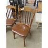 Image 2 : 4 Kitchen Chairs - Wood with Padded Seats