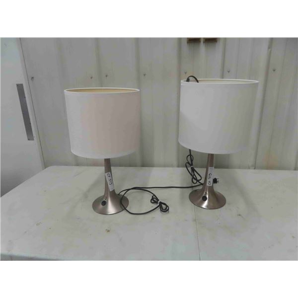 Modern Pair of Table Lamps