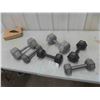 Image 1 : 6 Steel Dumbbell Weights ; (2) 30 lb, (2) 15lb, (2) 10lb