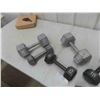 Image 3 : 6 Steel Dumbbell Weights ; (2) 30 lb, (2) 15lb, (2) 10lb