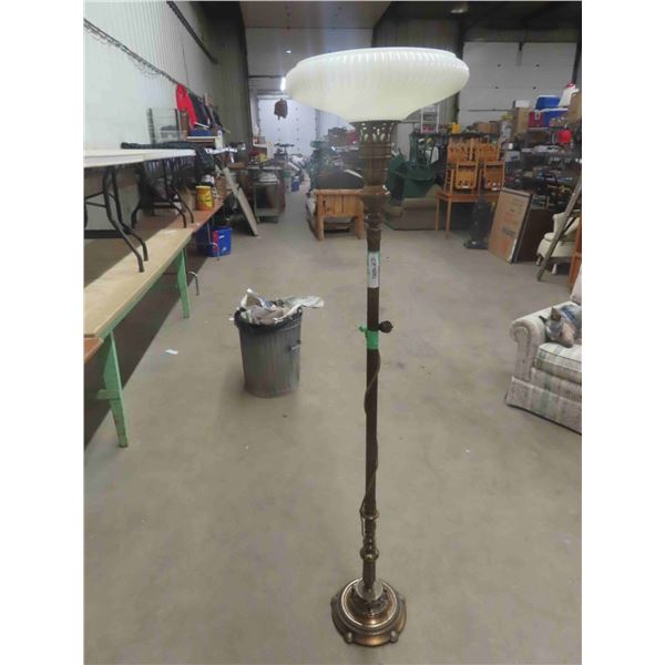 Vintage Floor Torche Lamp with Shade