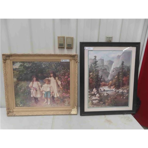 Framed Print 25  x 31  & Painting 26  x 30  