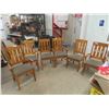 Image 1 : 6 Wooden Kitchen/ Dining Room Chairs - 3 are Captains