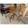 Image 2 : 6 Wooden Kitchen/ Dining Room Chairs - 3 are Captains