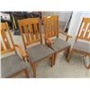 Image 3 : 6 Wooden Kitchen/ Dining Room Chairs - 3 are Captains