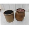 Image 3 : 2 Salt Glazed Stoneware 1 Gal Crocks