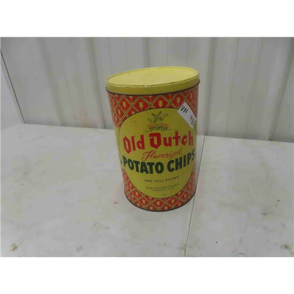 Old Dutch 1lb Potato Chip Tin