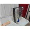 Image 2 : Display Case - Swivel , 2 Sided, Locking 8" x 13.5" x 19", Display  Case 4" x 8" x 12", 