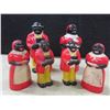 Image 1 : Black Americana Salt + Pepper Shakers - Plastic, 3 Sets 