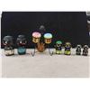 Image 1 : Black Americana Salt + Pepper Shakers - 4 Sets