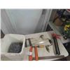 Image 1 : Caulking Gun, Drill, 2 Clamps, Nails