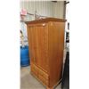 Image 2 : Oak Cabinet 74'' x 24'' x 44''