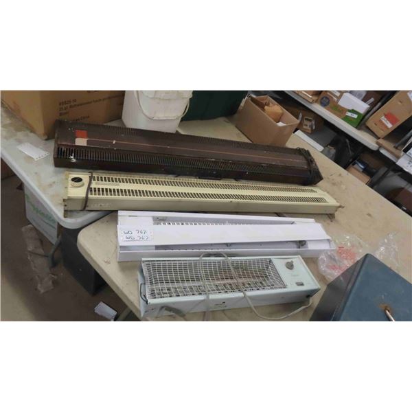 4 Baseboard Electic Heaters , Largest is 48''