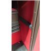 Image 8 : Metal Locking Gun Cabinet with Inside Drawers and Key 55'' x 21'' x 22''