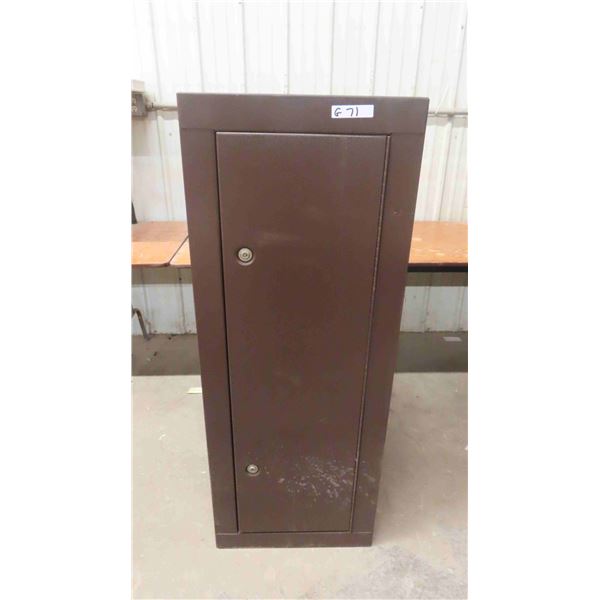 Metal Locking Gun Cabinet with Inside Drawers and Key 55'' x 21'' x 22''