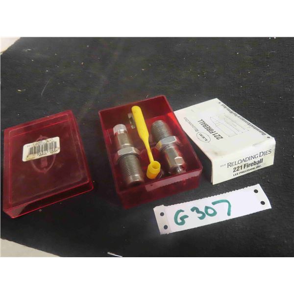 (2) Lee Reloading Dies 221 Fireball 