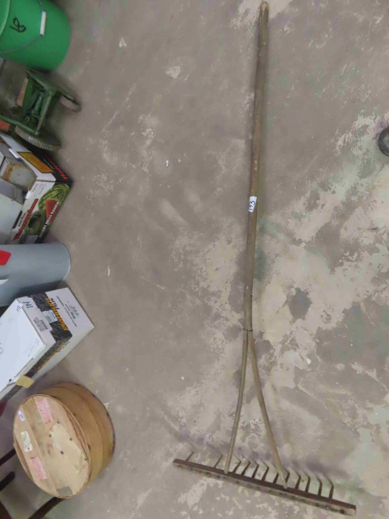 Primitive Wooden Hand Rake