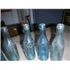 Image 2 : 6 Coca Cola Blue Glass Bottles -Over 100 Years Old