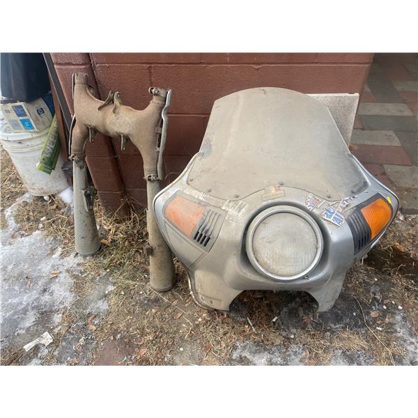 Windjammer Motorcycle Front Piece And Exhaust Pipe