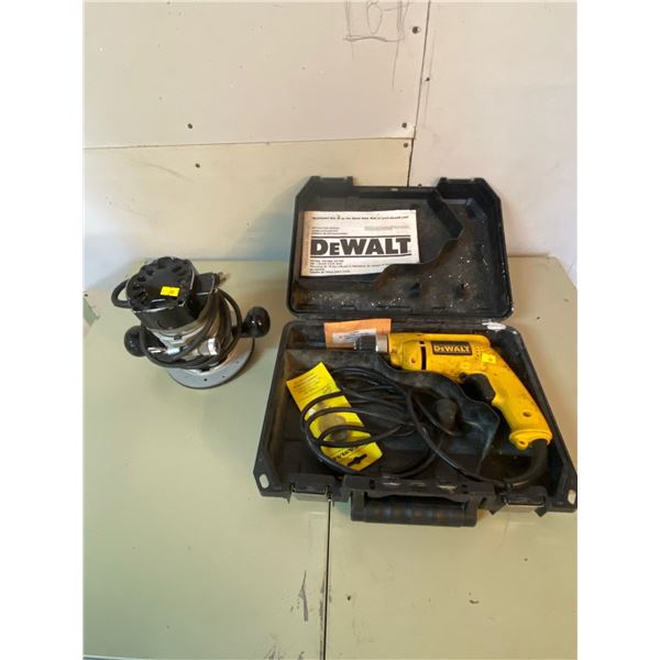 Dewalt Power Drill With Manual And Case And Power Sander