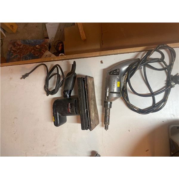 RockwellHeavy Duty Drywall Air Drill MO:770 And Craftsman Power Sander MO:315.116160