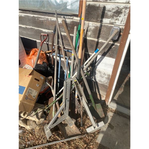 Assorted ShovelsAnd Other Outdoor Supplies