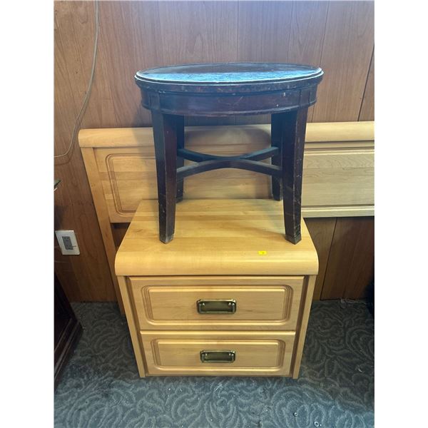 Set Of Small Wooden Tables 23L x 14D x 23T