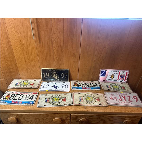 Collection Of Vintage License plates
