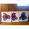 Image 1 : 20 Abstract Flower Prints On Cardstock In Various Colours