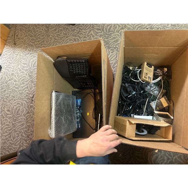 Assortment Of Cables And Computer Accessories