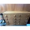 Image 1 : Unique Patterned Vintage Wooden dresser 48L x 16D x 34T