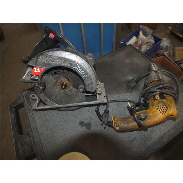 Skill Saw & Dewalt Drill