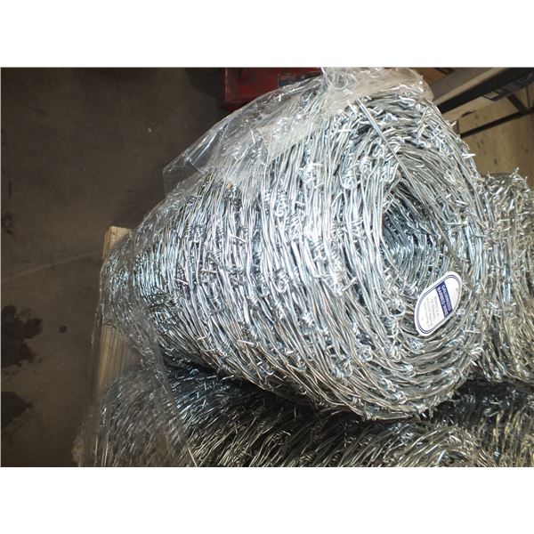 1 Roll Of 4 Point Galvanized Barb Wire